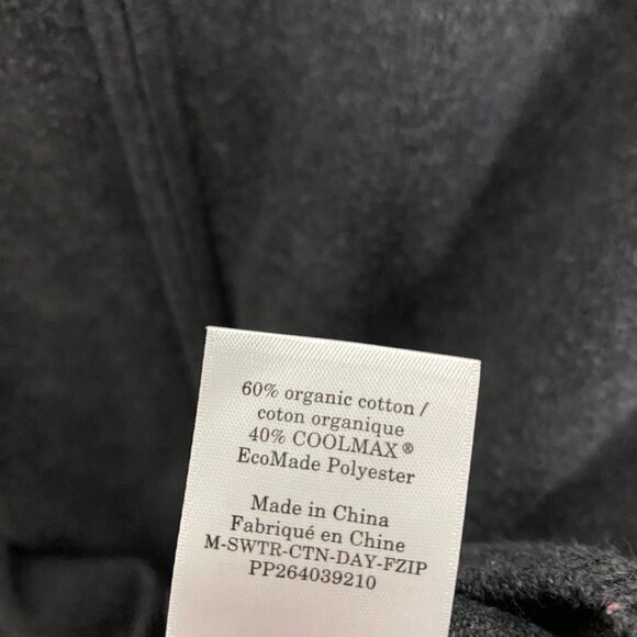 Everlane No Sweat Full Zip Sweater Gray Mens Small Cotton Blend - Picture 3 of 5